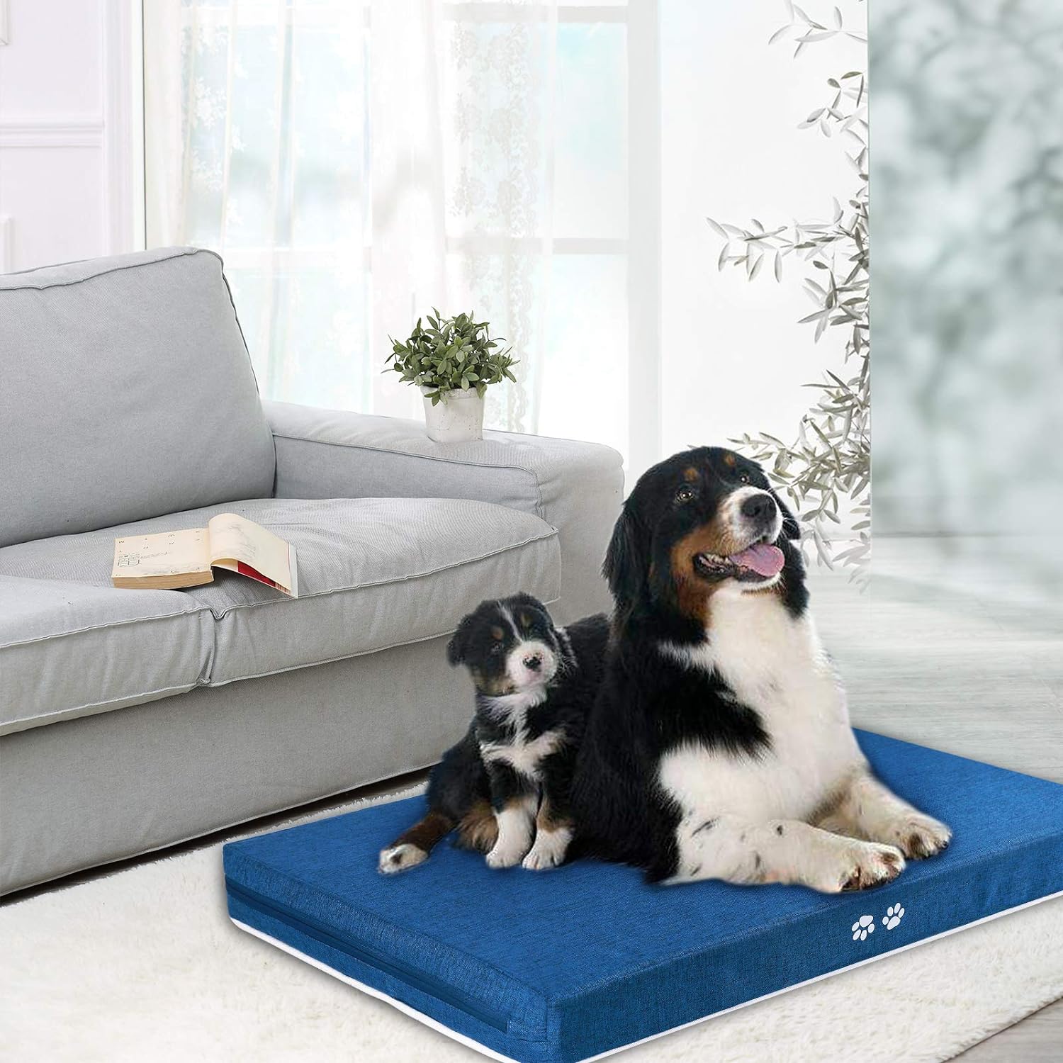 Tapete de cama para perros pequeños, medianos, grandes y extra grandes,
