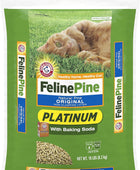 Feline Pine Platinum Arena para gatos no aglutinante, 18 libras.