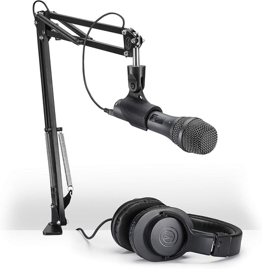 AT2005USBPK Paquete de micrófonos vocales para transmisiónpodcasting, incluye