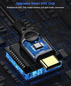 Cable conector auxiliar de audio USB C a 0138in 4 pies adaptador tipo C a cable