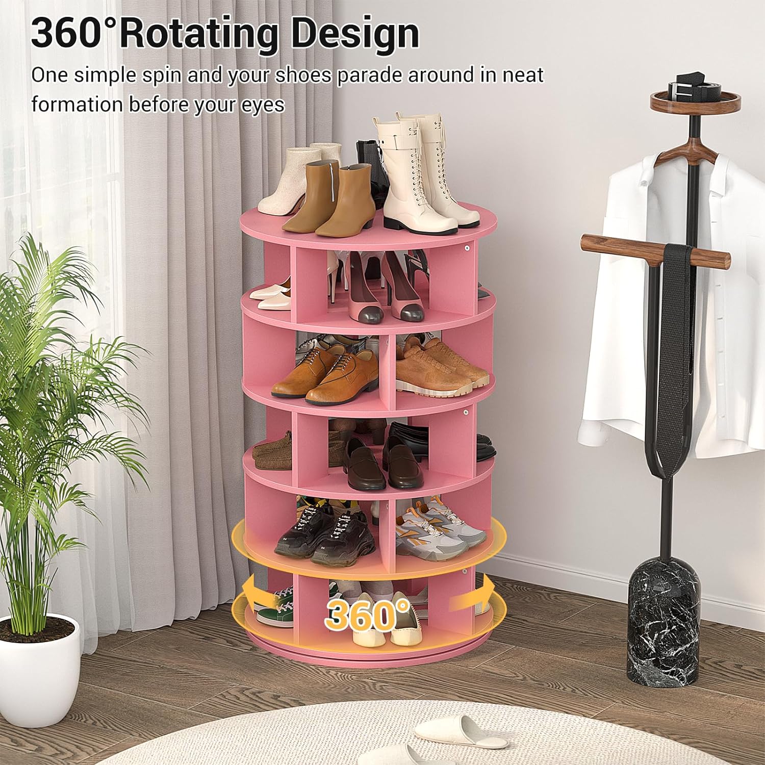Organizador De Zapatos Giratorio 360 Rotating Shoe Cabinet