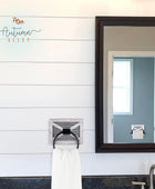 Autumn Alley Anillo de toalla de baño blanco para puerta de granero, soporte de - VIRTUAL MUEBLES