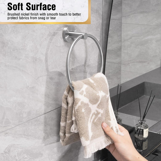 SUS304 Toallero de níquel cepillado para baño, soporte de toalla de mano de - VIRTUAL MUEBLES