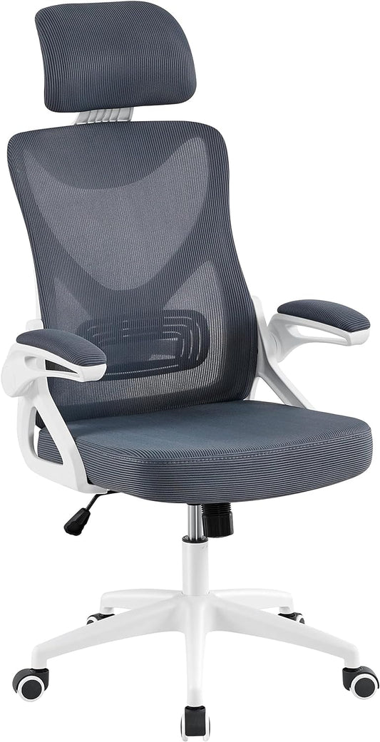 Silla de oficina ergonómica de malla, silla de escritorio con respaldo alto con