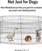 New World Pet Products Cerco de metal plegable para ejercicio y parque de