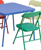 Juego colorido de mesa y sillas plegables de 5 piezas para niños