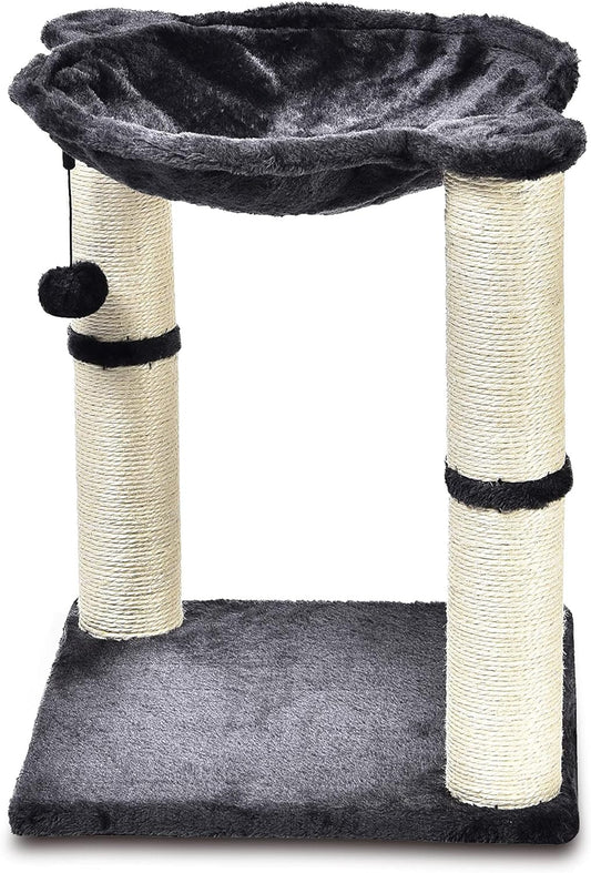 Tienda Torre para gatos con hamaca y postes rascadores para gatos de interior
