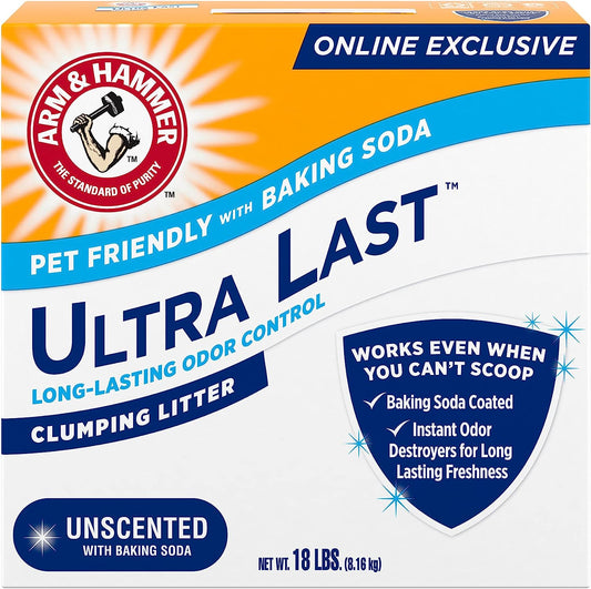 Arm Hammer Ultra Last Arena para gatos sin perfume, multiCat de 18 libras, apta