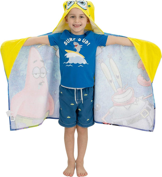 Toalla de rizo de algodón suave con capucha para niños, para uso en baño y - VIRTUAL MUEBLES