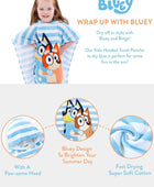 Bluey Toalla para niños o niñas Poncho de toalla con capucha para niños Toallas - VIRTUAL MUEBLES