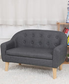 Silla de sofá para niños sofá para niños pequeños sillón tapizado de PVC de 2