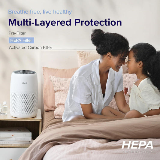 Purificadores de aire para dormitorio y hogar, limpiador de filtro HEPA con - VIRTUAL MUEBLES