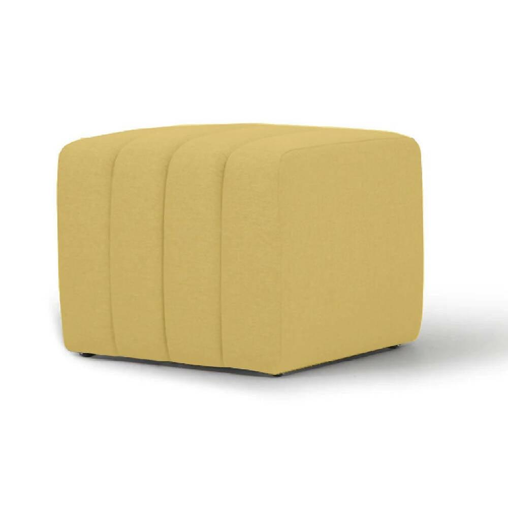 Puff Auxiliar Boston 55x55 - Mostaza