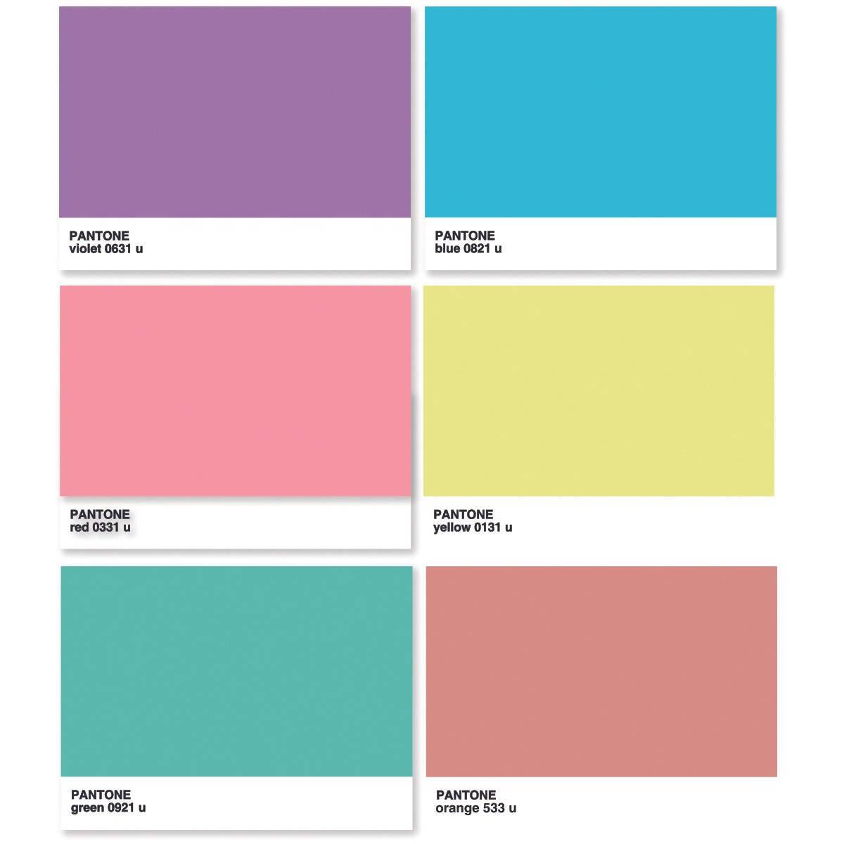 Individuales Pantone en pasteles - VIRTUAL MUEBLES