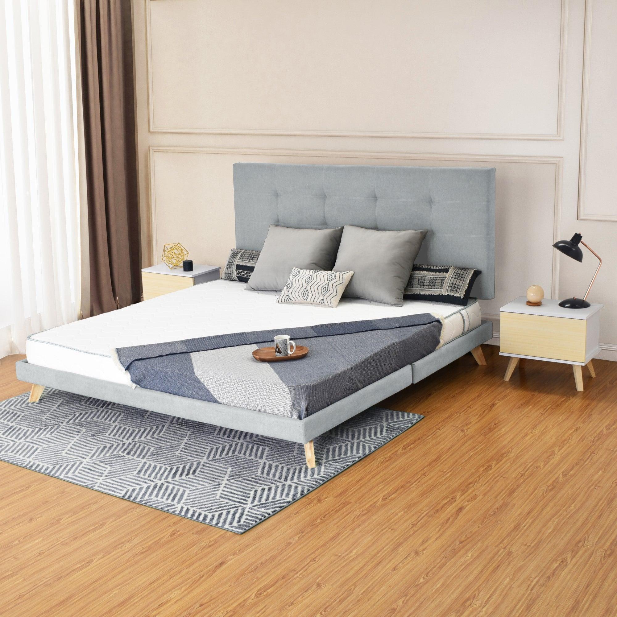 Colchon Cincinnati King 200 cm x 200 cm - Blanco - VIRTUAL MUEBLES