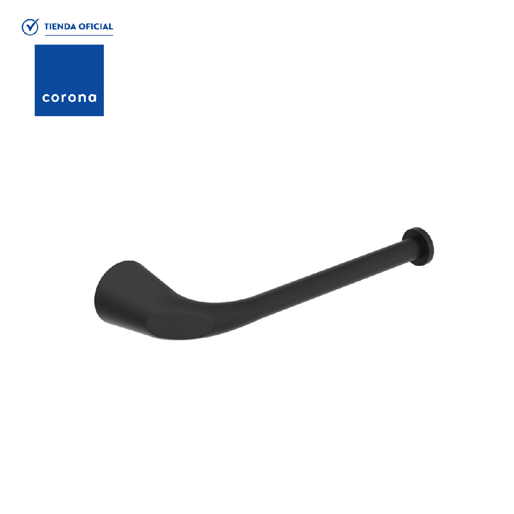 Porta Rollo Corona Koral Mate Black - VIRTUAL MUEBLES