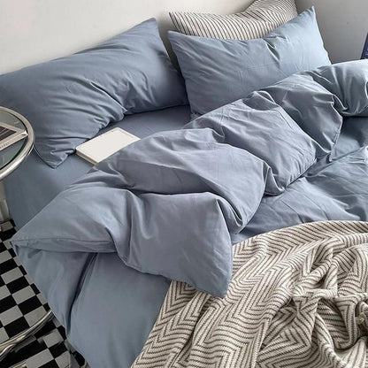 Duvet Bicolor Azul Gris King - VIRTUAL MUEBLES