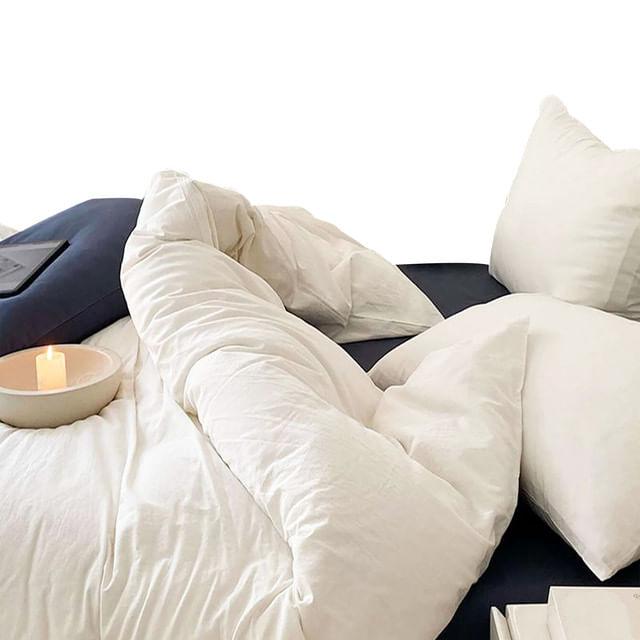 Duvet Bicolor Blanco Doble - VIRTUAL MUEBLES