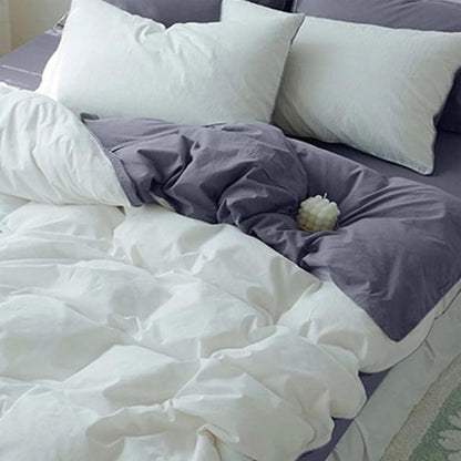 Duvet Bicolor Gris Blanco Doble - VIRTUAL MUEBLES