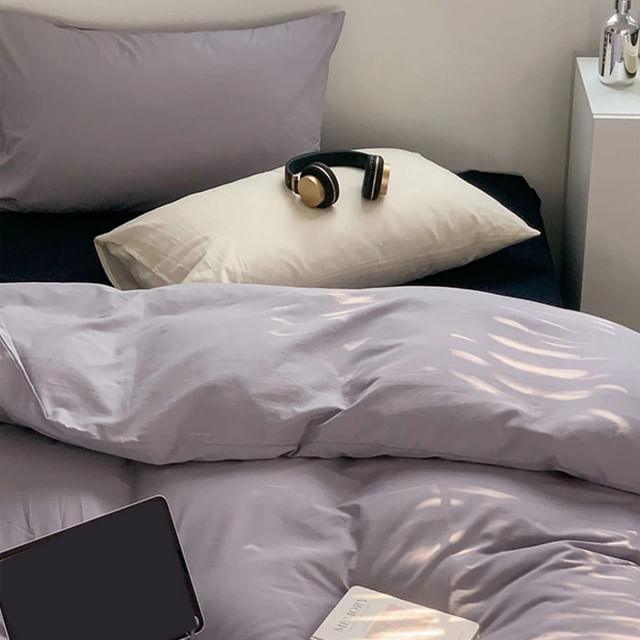 Duvet Bicolor Gris Plata Semidoble - VIRTUAL MUEBLES