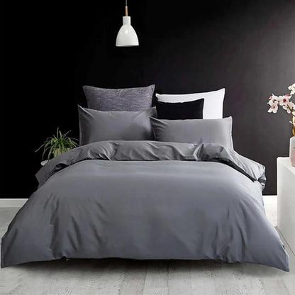 Duvet Bicolor Gris Oscuro King - VIRTUAL MUEBLES