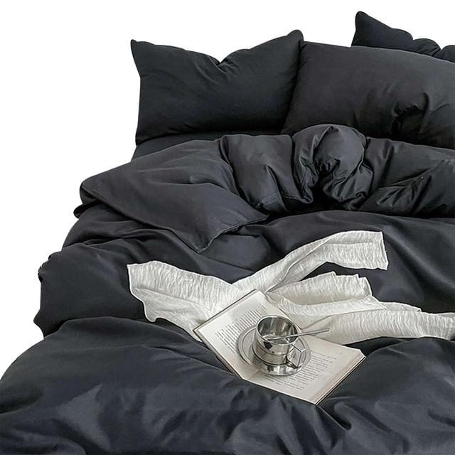 Duvet Bicolor Negro Sencillo - VIRTUAL MUEBLES