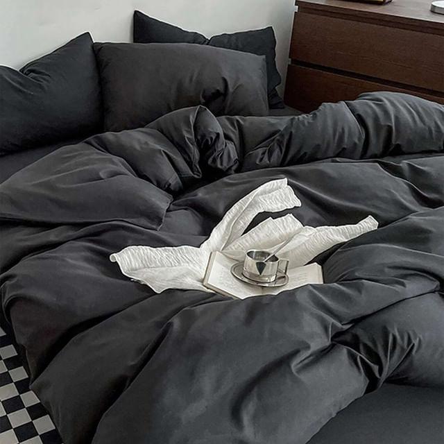 Duvet Bicolor Negro Sencillo - VIRTUAL MUEBLES
