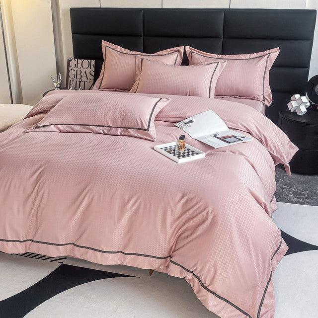Funda Duvet Unicolor Con Detalles En Relieve Aqua Doble + Sábana Plana