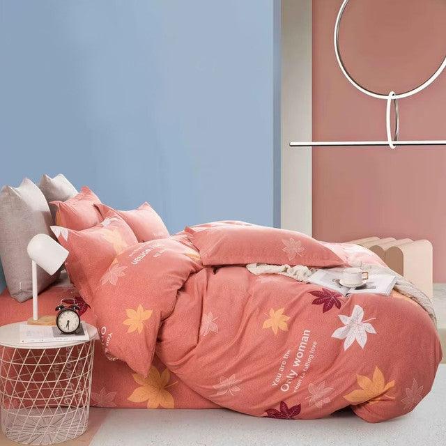 Funda Duvet Estampado Otoñal Doble + Sábana Plana
