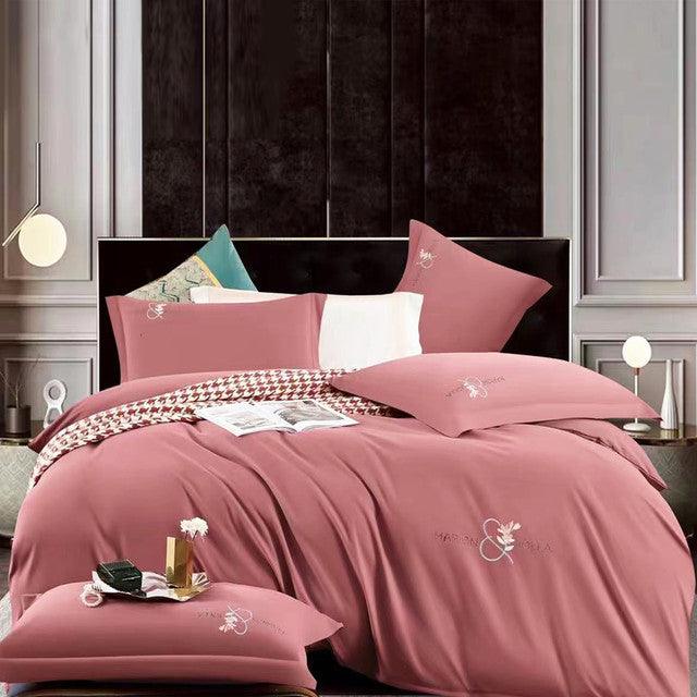 Funda Duvet Tacto Suave Unicolor Lila Queen + Sábana Plana