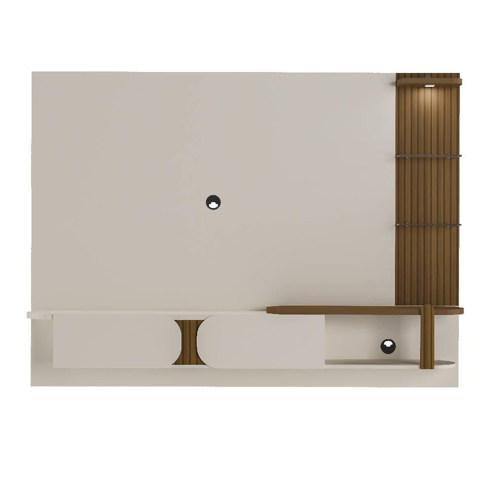 Mueble para TV Moderno 75 en MPD 200cm Pino Con Blanco BERTOLINI