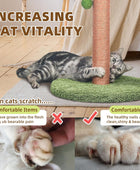 Rascador para gatos de 35 pulgadas de alto con cuerda de sisal para gatos de