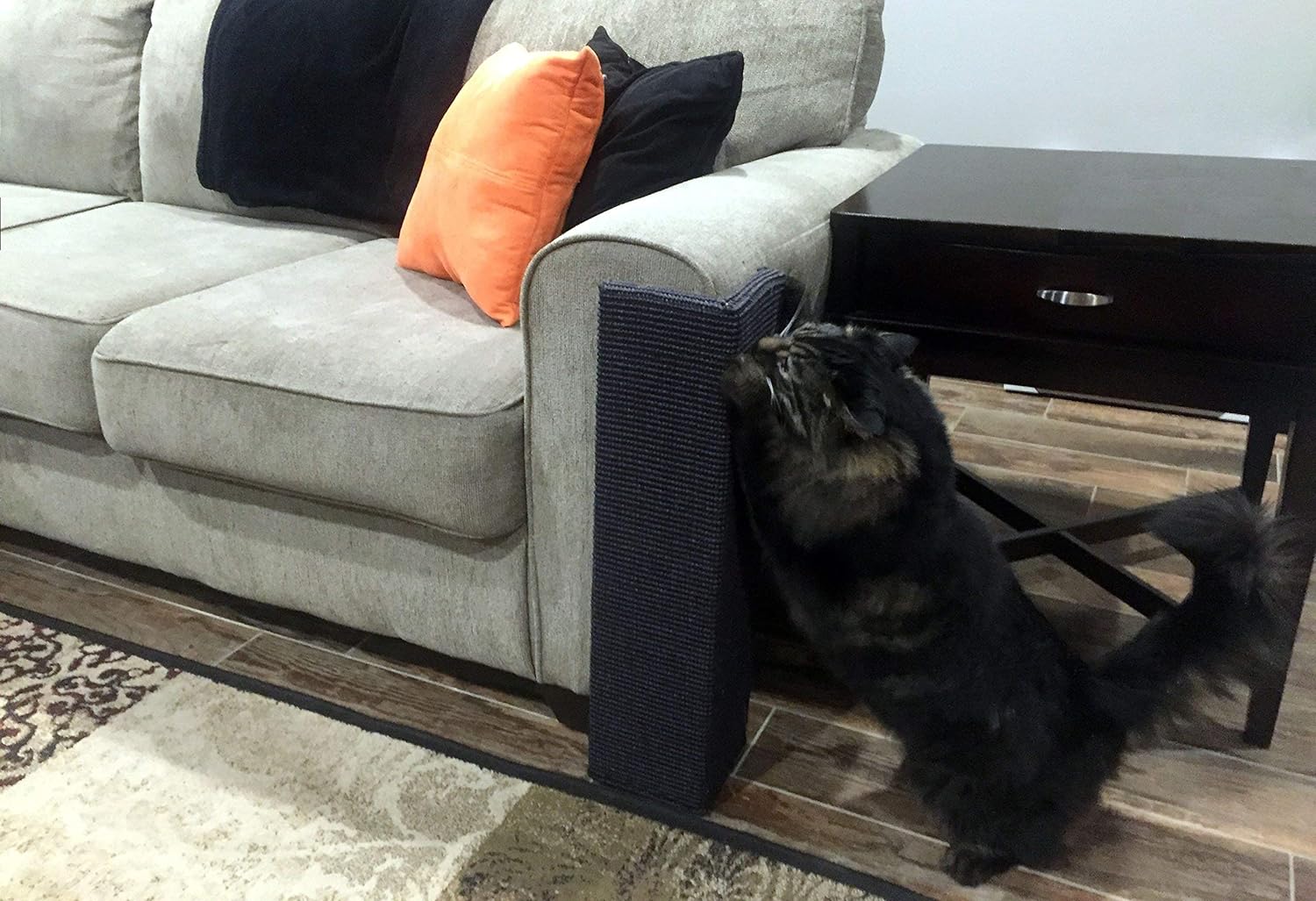 Sofa-Scratcher Squared Cat Poste rascador y protector de esquinas y mu -  VIRTUAL MUEBLES