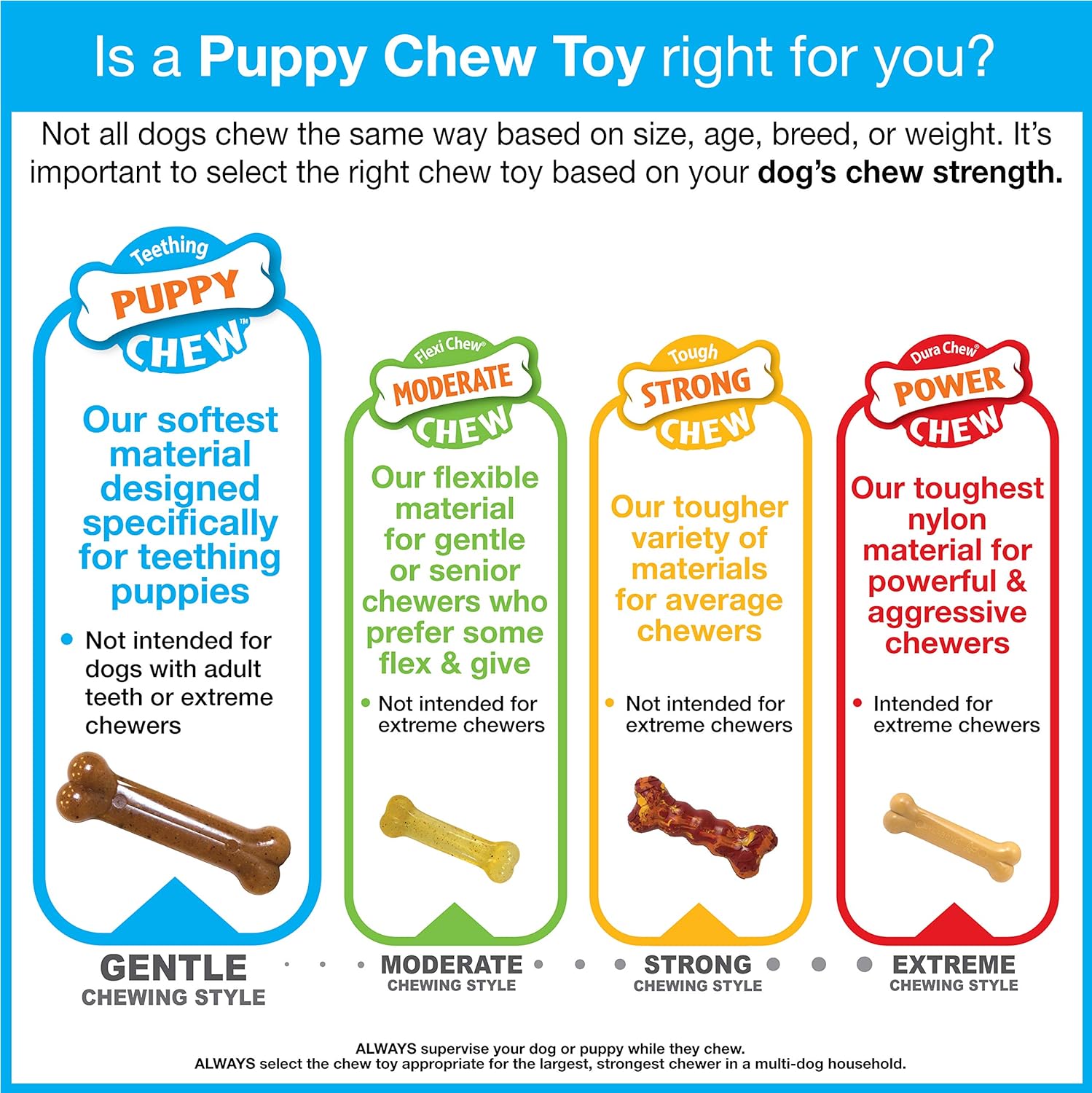 Nylabone Kit de iniciación para cachorros con juguetes para masticar kit para