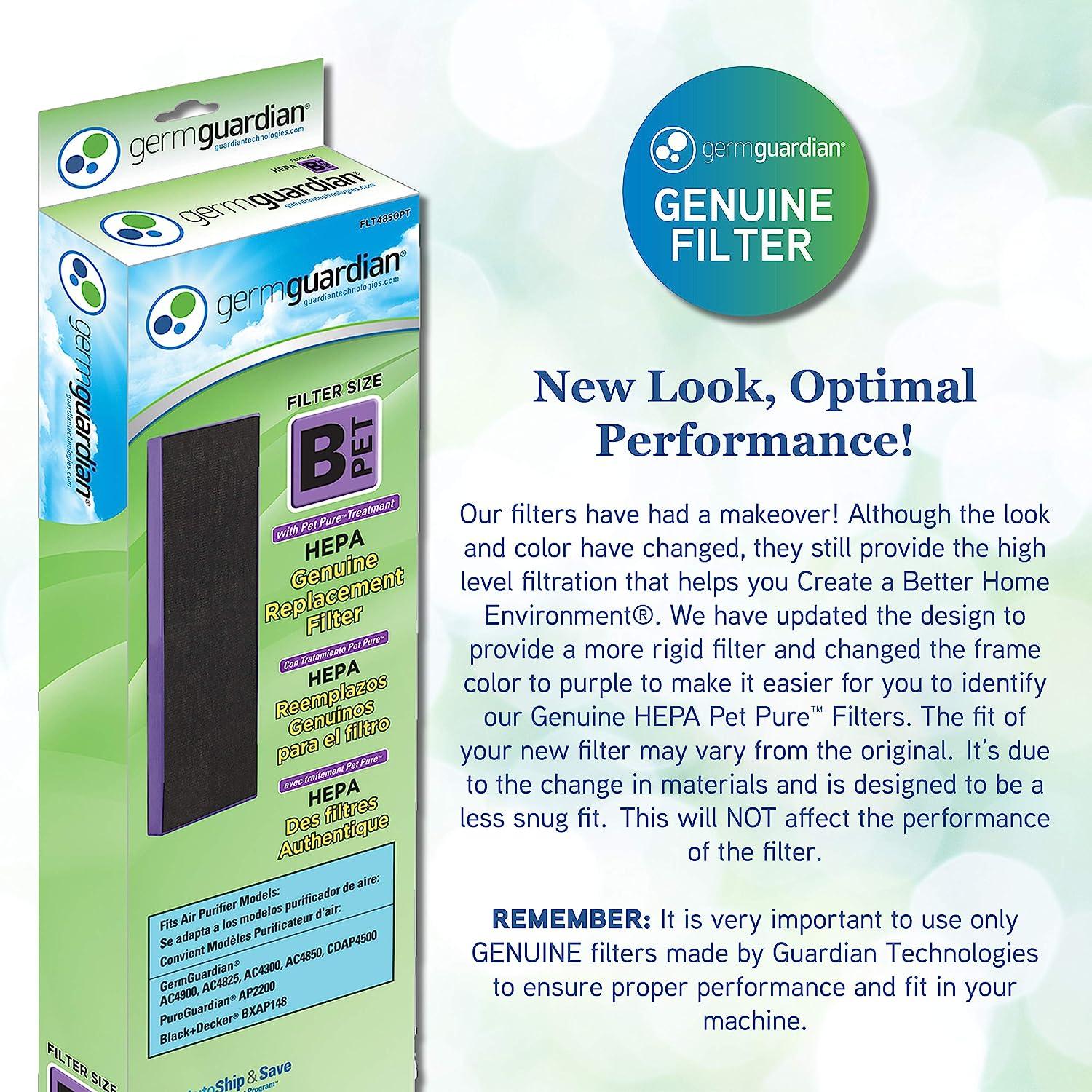 Germ Filter B Pet Pure HEPA Filtro de repuesto para purificador de aire - VIRTUAL MUEBLES