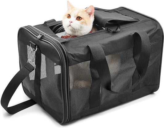 ScratchMe Transportador de viaje para mascotas bolsa portátil de cara suave