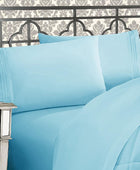 Elegante juego de cómodas sábanas para cama de 1500 hilos resistente a arrugas