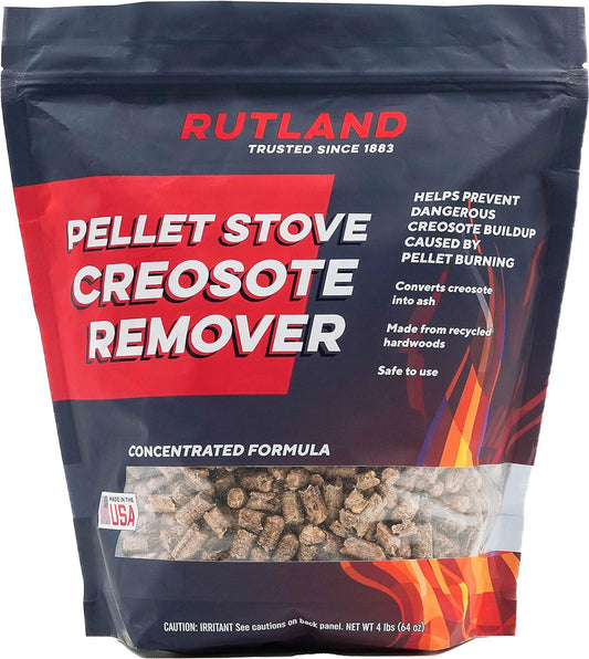 Rutland Products Estufa de pellets removedor de creosotas, 4 libras - VIRTUAL MUEBLES