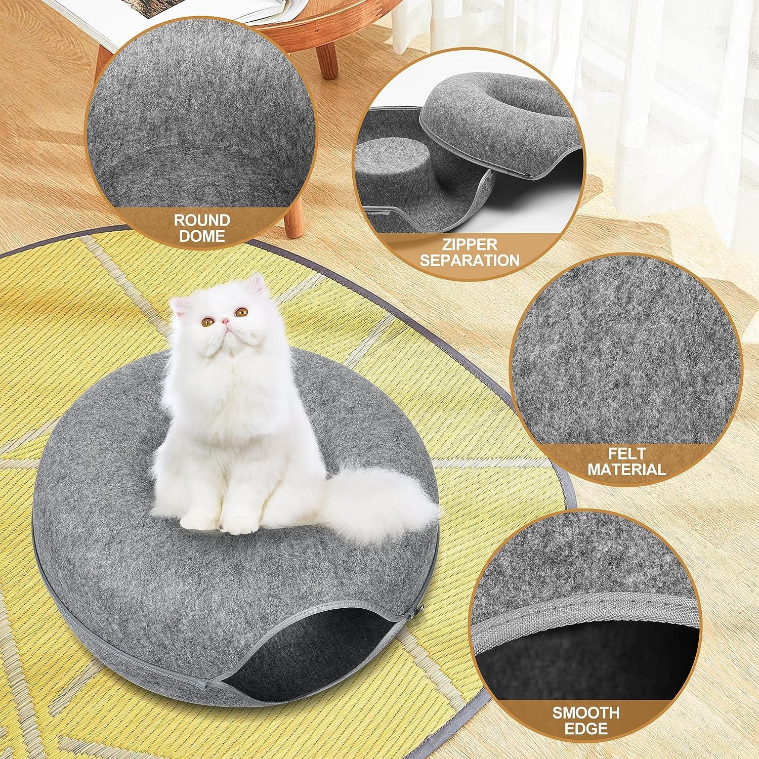 Cat tunnel bed, cat cave bed, cat beds for indoor cats,