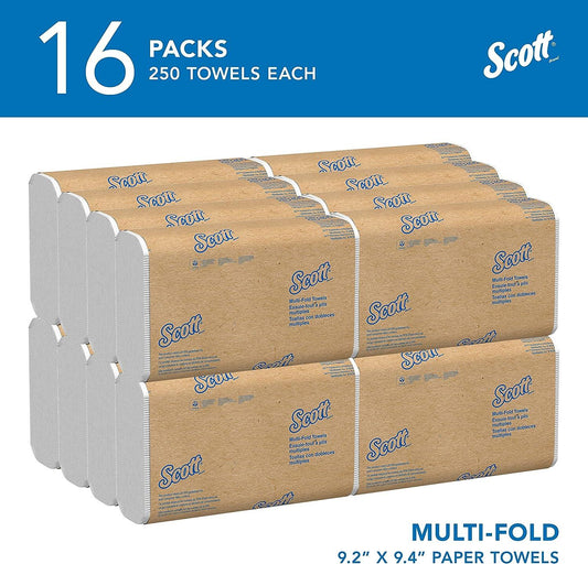 Scott Toallas de papel multipliegue (01840), con Absorbency Pockets, hojas de - VIRTUAL MUEBLES