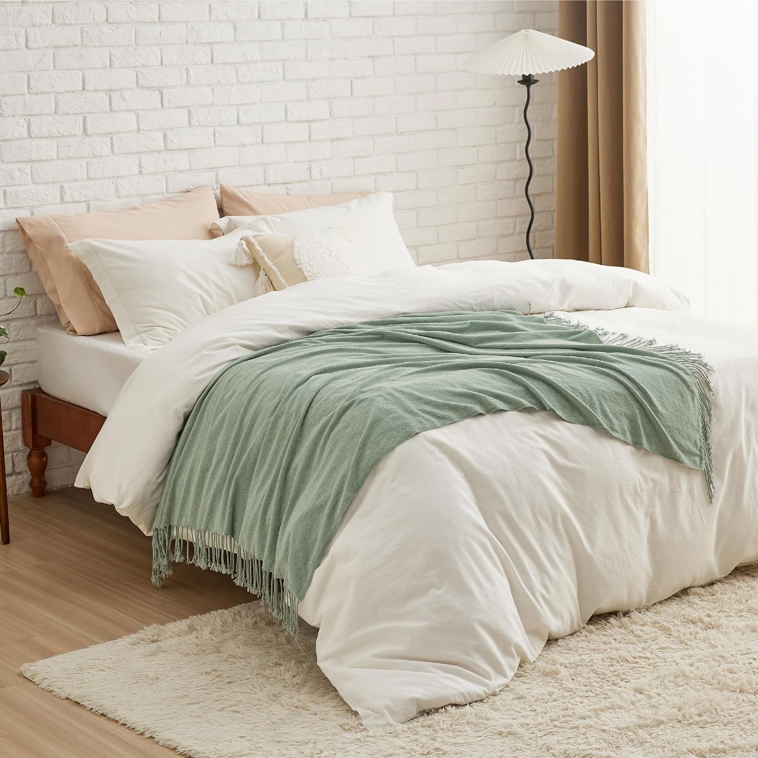  AIVIA - Mantas para sofá o cama, colorida felpilla tejida,  suave, reversible, de lujo, para sala, dormitorio o sofá, con flecos  bohemios : Hogar y Cocina