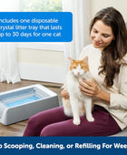 PetSafe ScoopFree Caja de arena para gatos autolimpiante Nunca vuelvas a