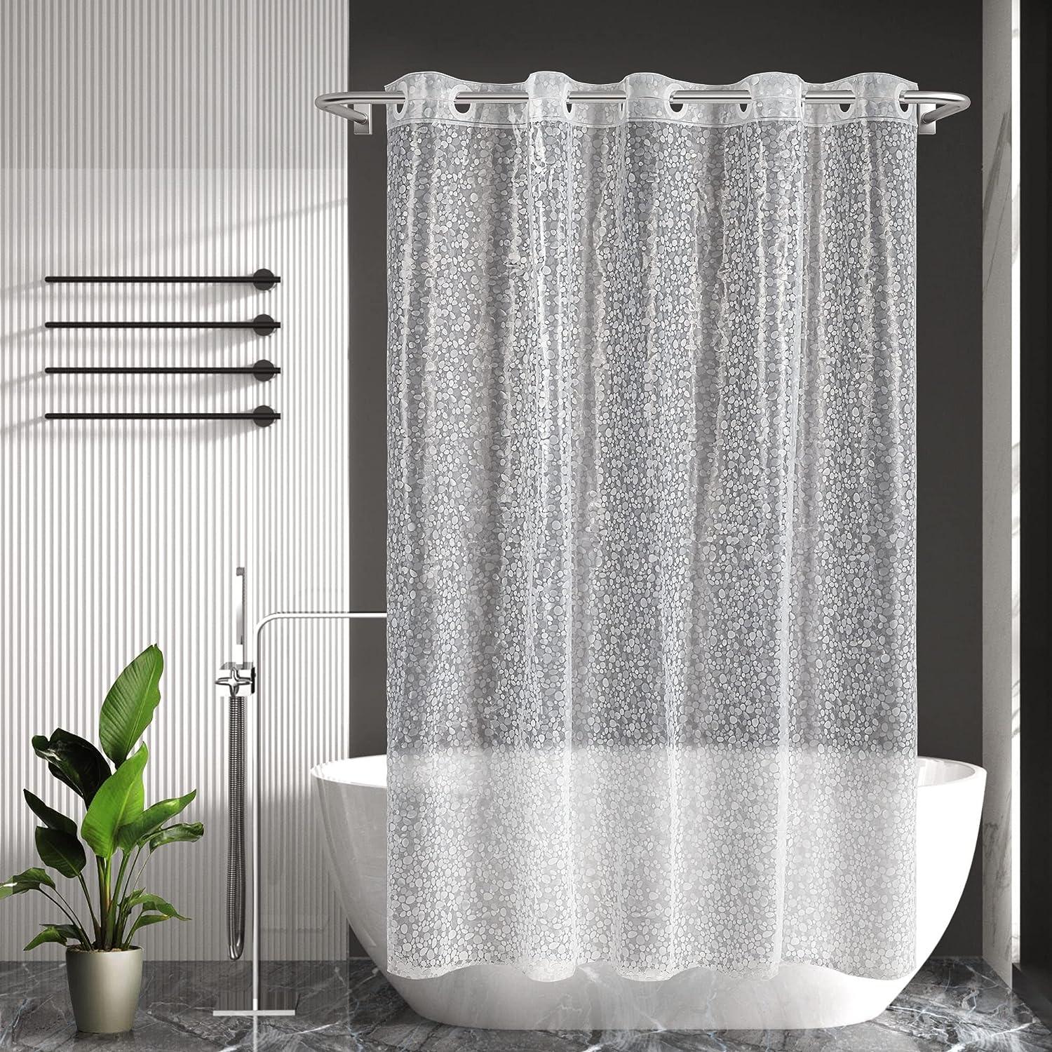 Juego de cortinas de ducha Eva 3D con 12 ganchos, 72 x 72 pulgadas, cortinas  de ducha decorativas resistentes al agua, forro para baño, cortina de baño  de calidad hotelera YONGSHENG 8390605370977