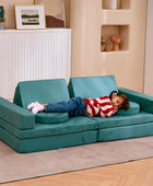 Sofá de tamaño extendido, 10 piezas con futones, sofá de suelo, muebles