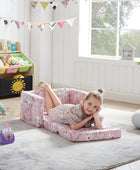 Silla de sofá para niños, silla 2 en 1, sofá convertible para dormir (unicornio