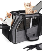 Transportador de mascotas para gatos aprobado por aerolíneas, transportador de