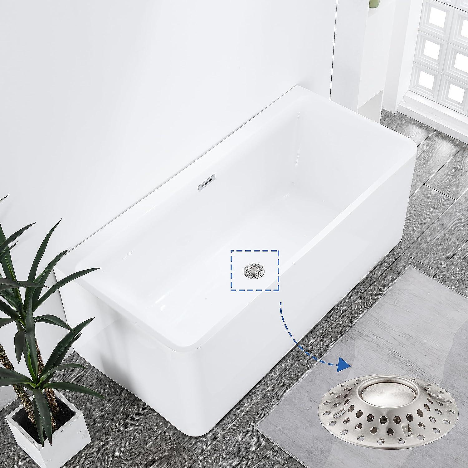 Tapón de bañera Universal para baño, herramienta de drenaje con núcleo de  rebote emergente, recogedor de