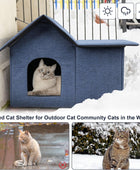 Casas de gatos con calefacción para gatos y gatitos al aire libre con
