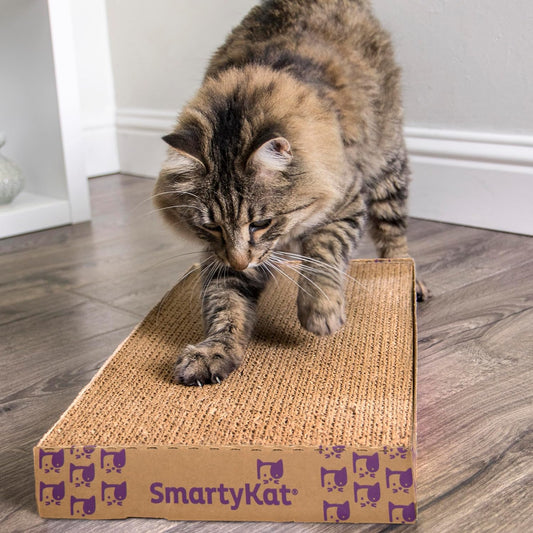 SmartyKat Super Scratcher+ doble ancho con tecnología de infusión de hierba