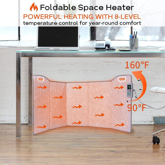 Calentador de espacio portátil para oficina y hogar, calentador de pies - VIRTUAL MUEBLES